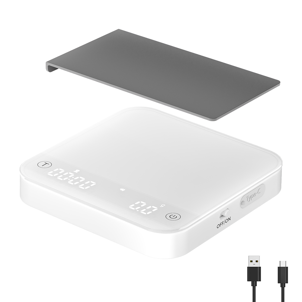 Power Bank - Portable Coffee Scale 0.1g Precision 0.3g-2000g,