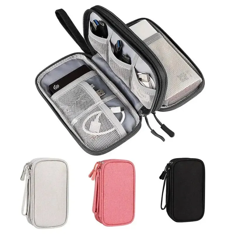 Cable Organizer - 1PCS Grey/Black/Pink/Navy NEW Travel Organizer Bag