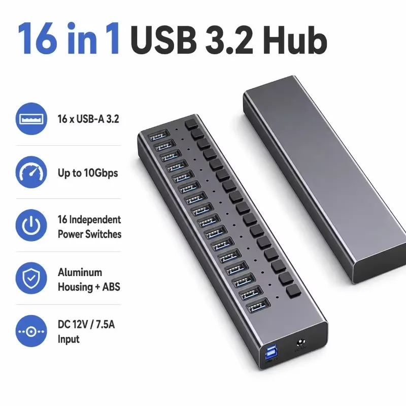 AP01 for 16-Port Powered USB 3 - огляд і ціна Usb Hub