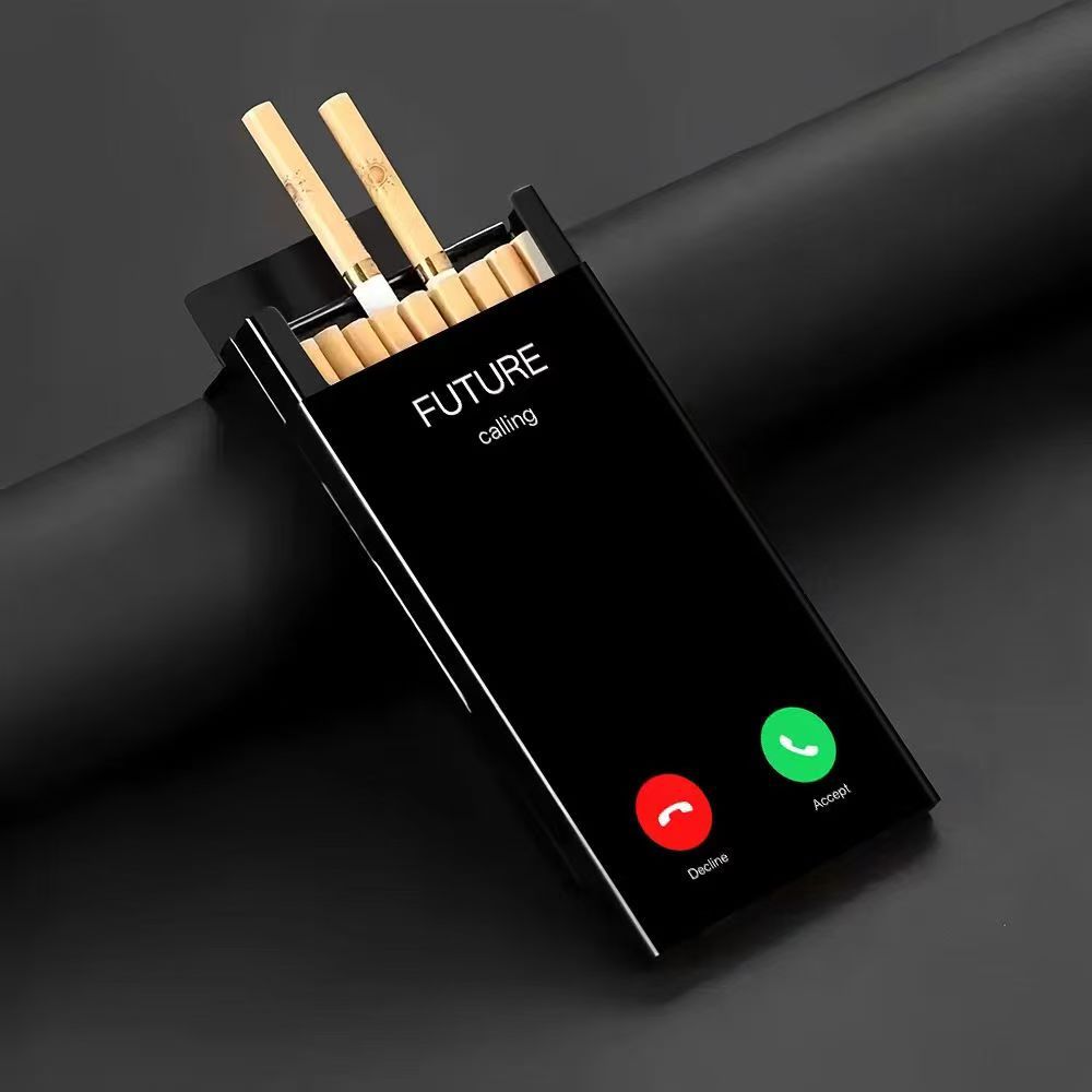 Slim Metal Cigarette Case with - огляд і ціна Phone Holder