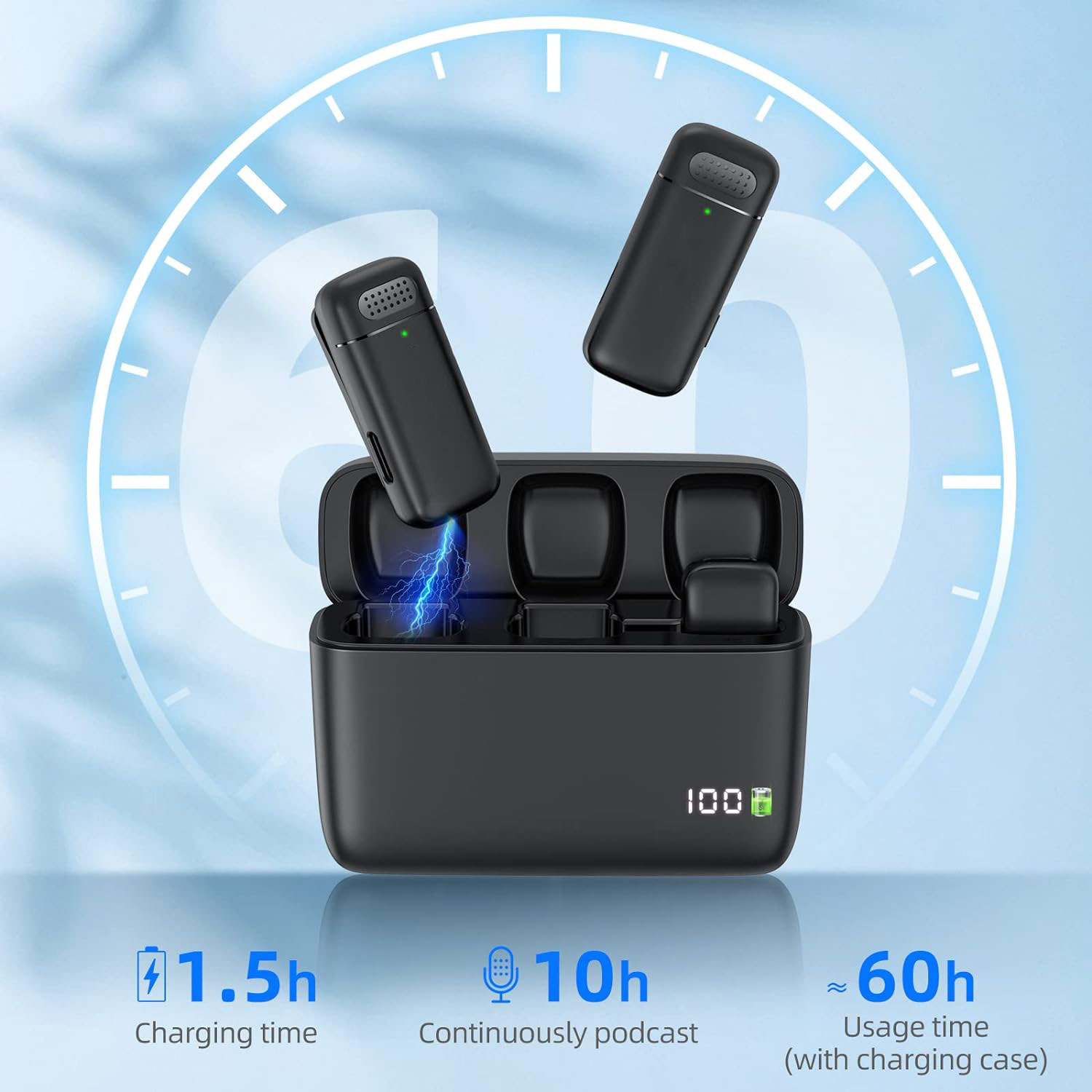 2 Pack Wireless Lapel Micropho - огляд і ціна Wireless Charger