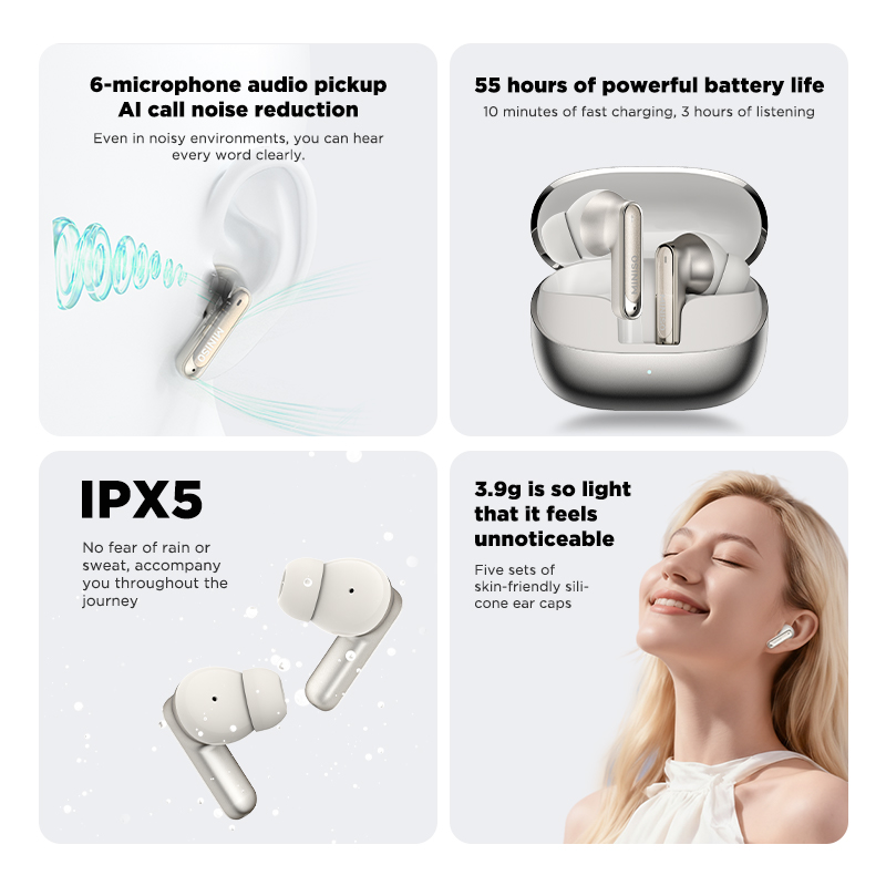 MINISO MS106 Bluetooth Earphon - огляд і ціна Headphones Wireless