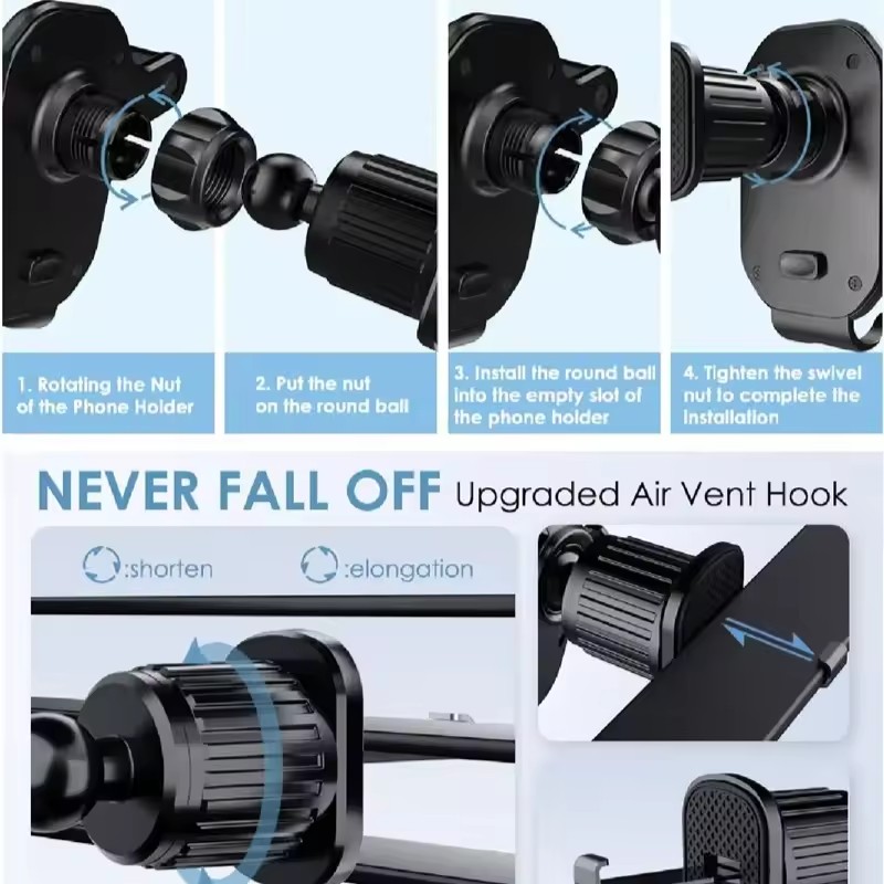 Universal Car Hook Base Phone  - огляд і ціна Phone Holder