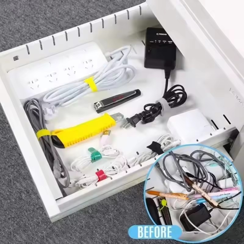 100pcs Releasable Cable Organi - огляд і ціна Cable Organizer