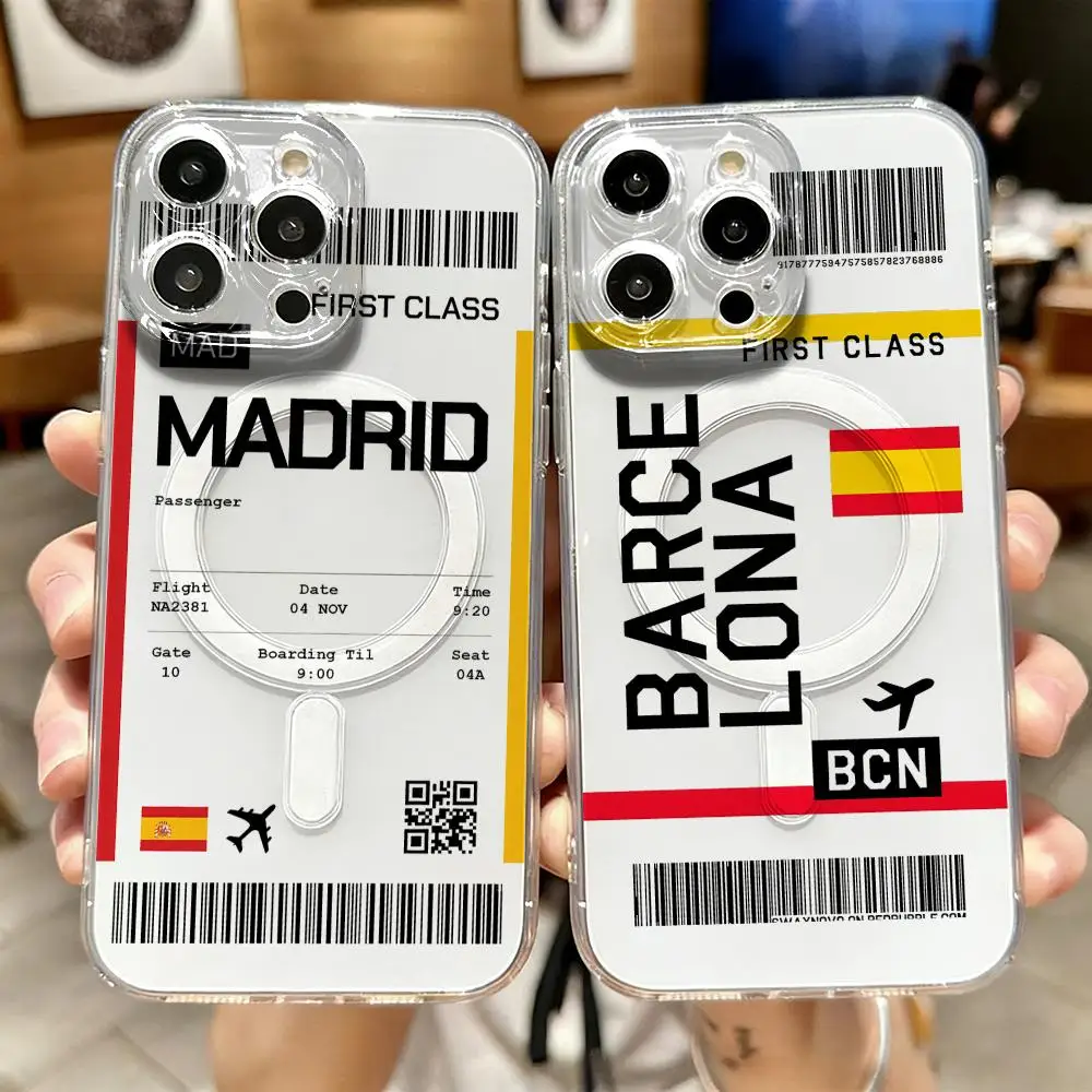Travel Plane Ticket Spain Phon - огляд і ціна Wireless Charger