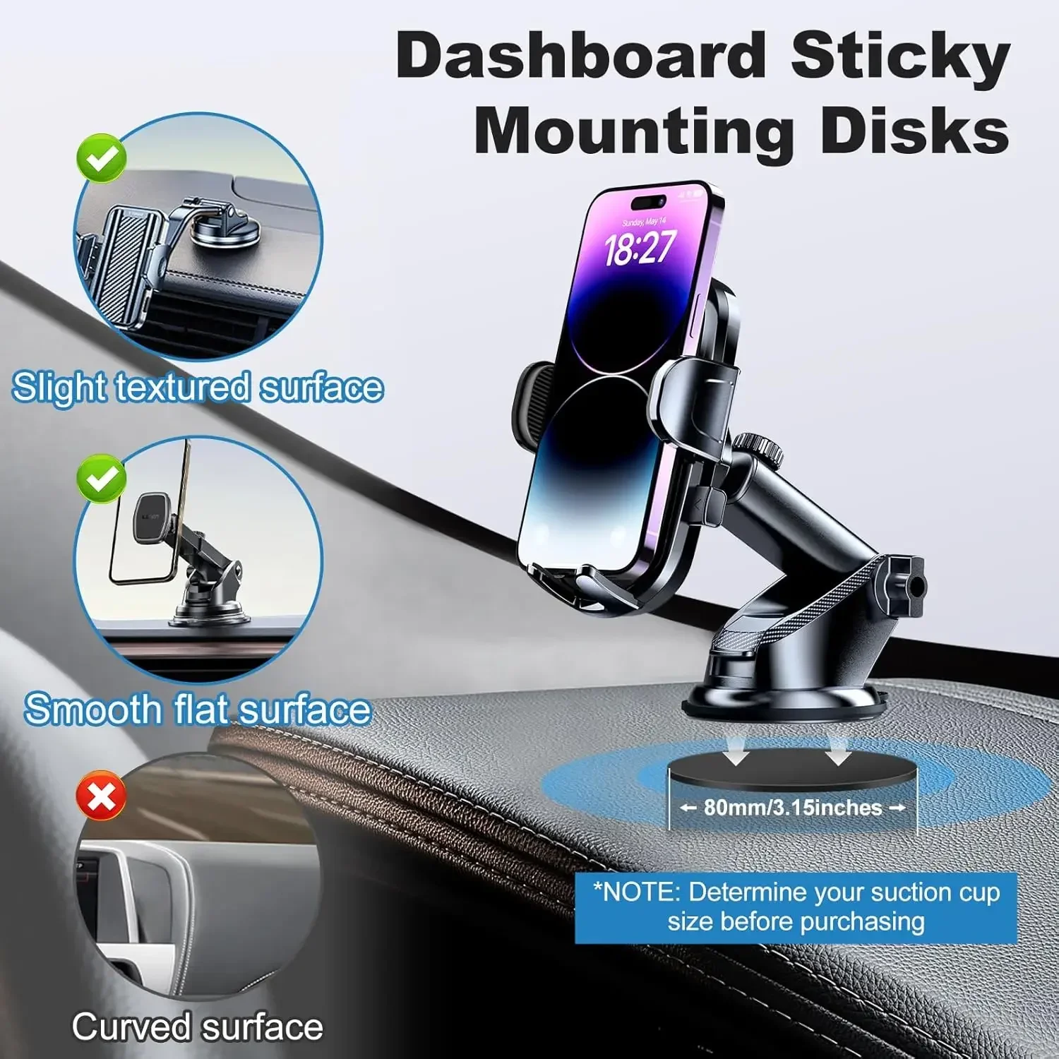 Universal Dashboard Adhesive S - огляд і ціна Phone Holder