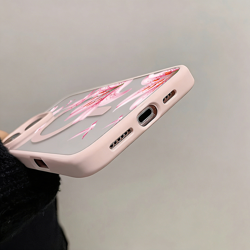 Pink Flower And Birds Magnetic - огляд і ціна Wireless Charger